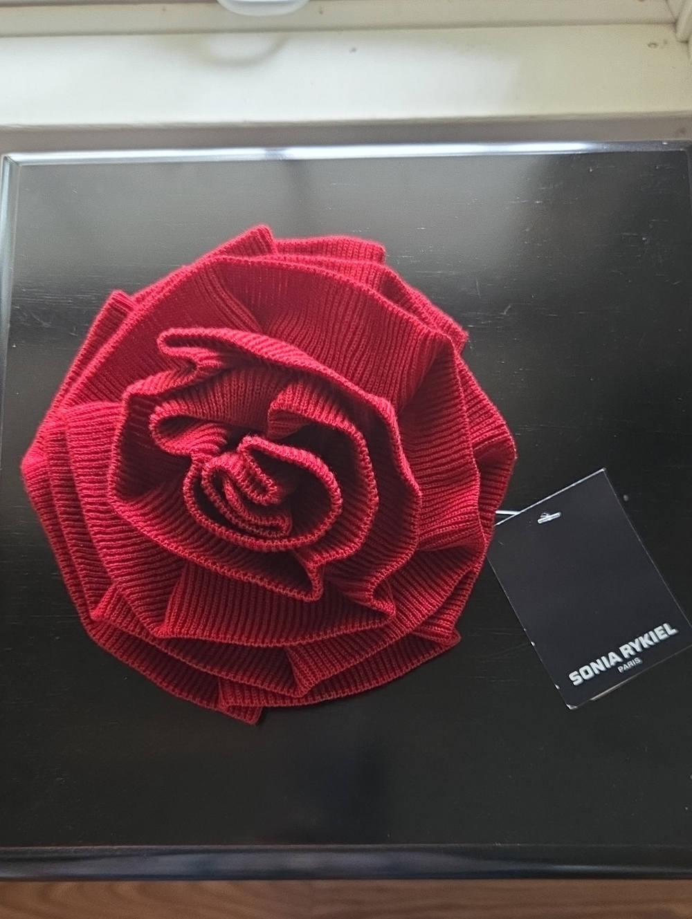 Vintage Sonia Rykiel Paris Knit Brooch - New With Tags 80's - 740 Opera